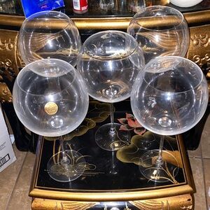 Elegant Crystal D’Arques Clear Wine Glass Set of 5